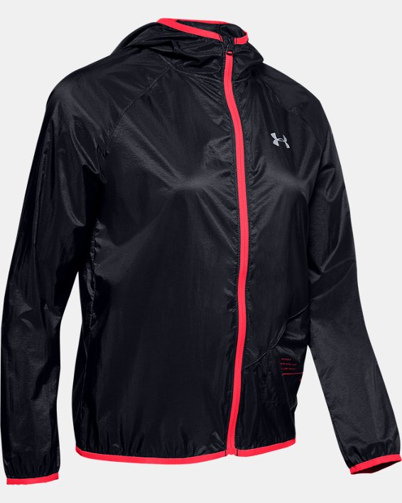 Women's UA Qualifier Storm Packable Jacket in Black image number 4